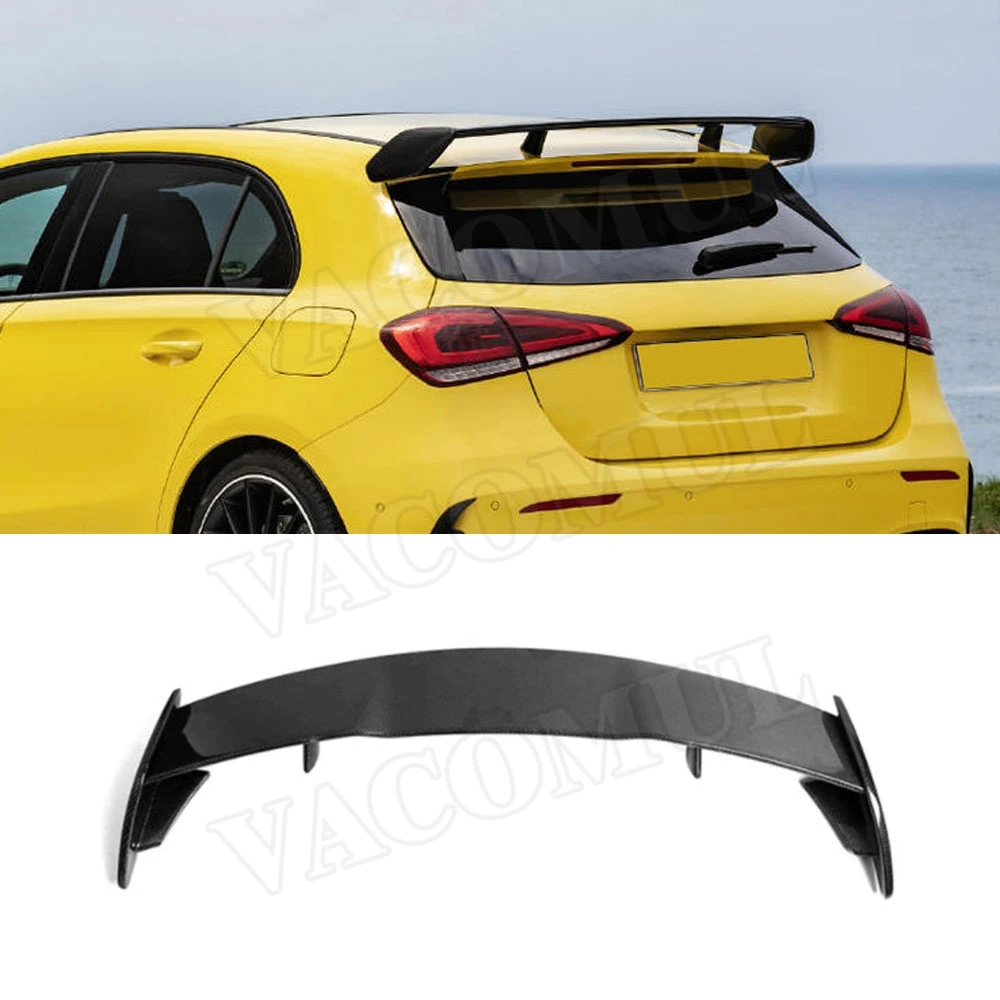 Carbon Fiber Abs Black Rear Roof Spoiler Wings For Mercedes Benz A Class W177 Hatchback A180 00 50 A35 19 Spoilers Wings Aliexpress