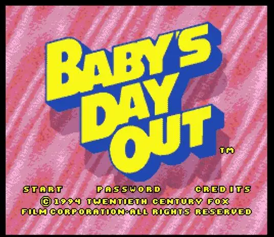 Baby's Day Out 16 bit MD игровая карта для sega Mega Drive для Genesis