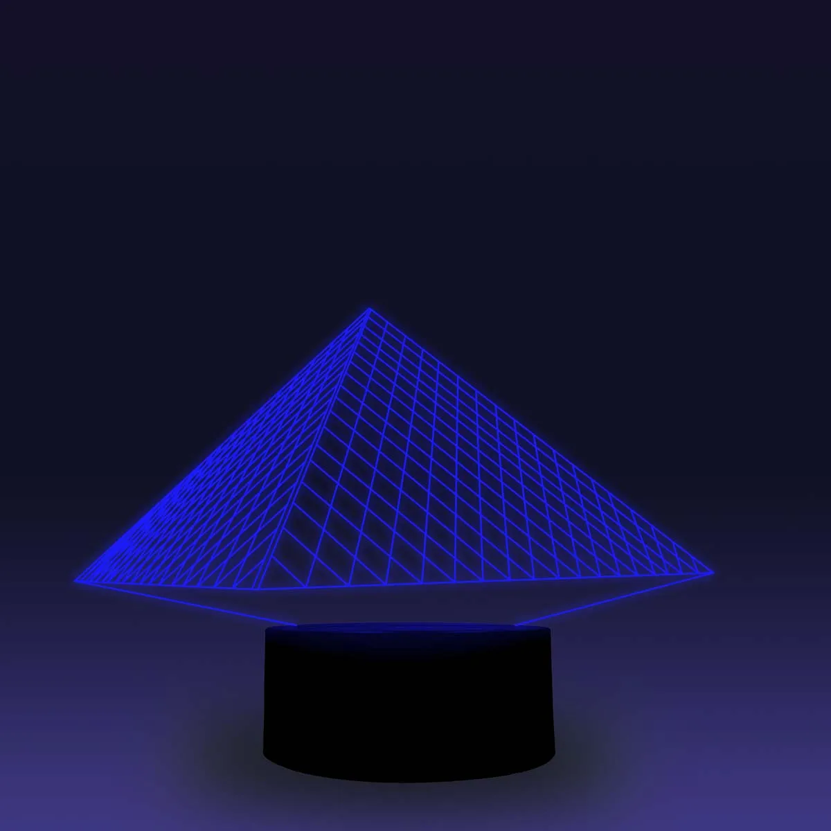 NiteApps 3D Пирамида ночник настольная лампа Иллюзия украшение лампа подарок на день рождения приложение/сенсорное управление