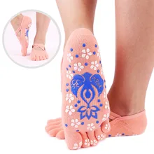 Женские Дышащие танцевальные эластичные водонепроницаемые с повязкой Пилатес балетные гимнастические носки для йоги нескользящие упражнения с открытой спиной пять пальцев