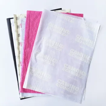 Carta velina da imballaggio per abbigliamento regalo con Logo stampato in seta personalizzata per l'imballaggio 1