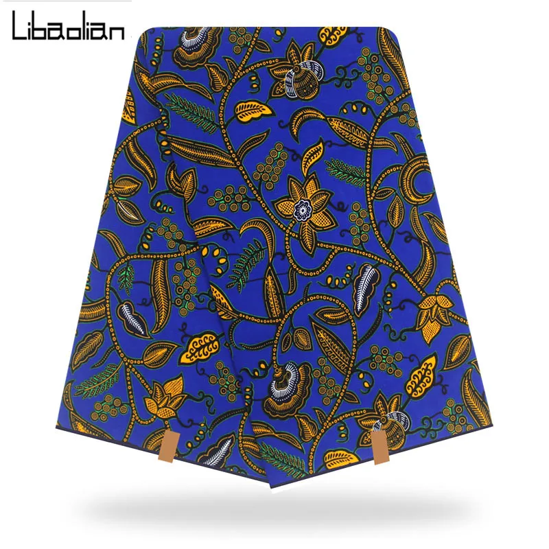 Настоящий голландский воск гарантированный настоящий батик 6 ярдов/партия голландский воск хлопок высокое качество африканская ткань Анкара F910-21