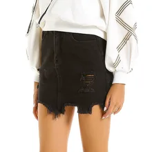 Denim Skirt High Waist A-line Mini Skirts Women 2020 Summer New Arrivals Single Button Pockets Black Jean Skirt Style Saia Jeans