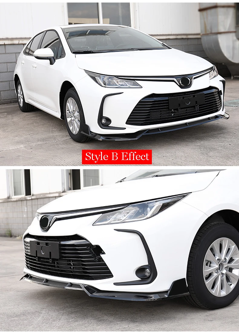 Для Toyota Corolla Hybrid Европейская версия передний бампер диффузор для губ защитная пластина спойлер комплект обшивки