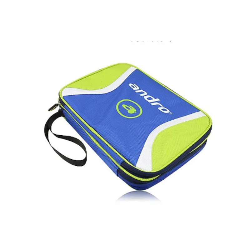 Andro Настольный Теннис Сумка Пинг Понг чехол Tenis De Mesa двойной слой - Цвет: green