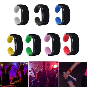 

LED Light Up Bracelet Glowing Wrist Band Display Screen Party Bar Run Decoration Wearable Neon LED Light Wristbands 7 Colors
