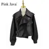 Pink Java QC20003   new arrival real leather jacket  women coat genuine sheep leather coat luxury fashion hot sale dress ► Photo 1/6