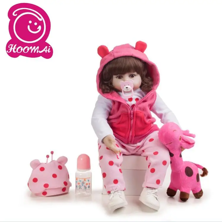 Кукла для малышей 1" 48 см, игрушка для волос на все тело, кукла Bebe, мягкие силиконовые реалистичные игрушки для детей, гладкий виниловый корпус, милый ребенок