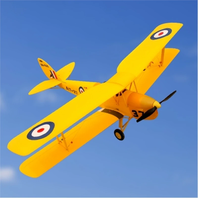 US $228.79 Dynam Tiger Moth V2 1270mm Wingspan Epo Biplane Warbird Beginner Model Building Rc Airplane Drone Pnp With Upgraded Power System