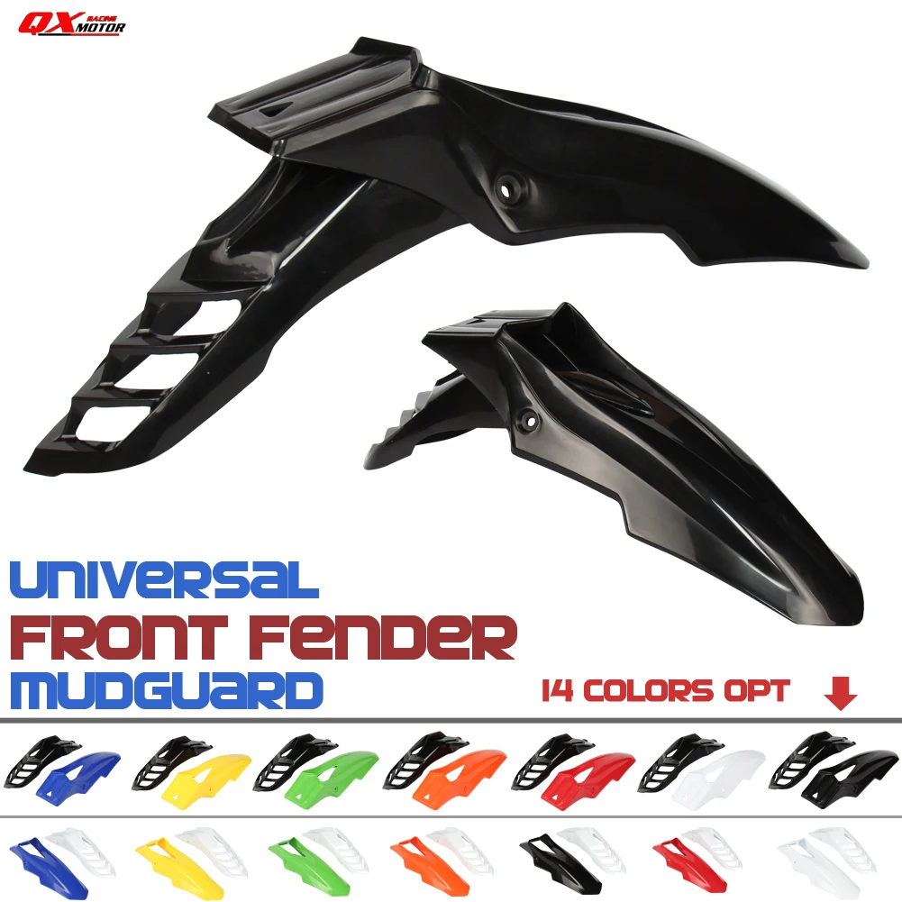 Universal Supermoto Front Fender Mudguard Plastics For CR XR KX DRZ RMZ DR RM YZ WR off Road Motorcycle Dirt Bike Motocross