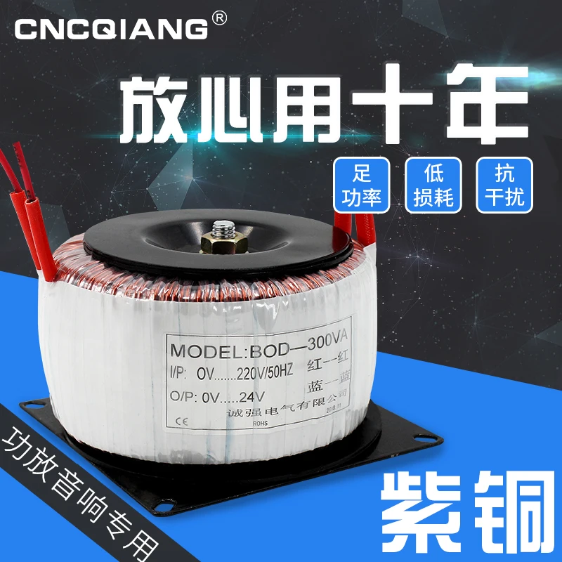 

Toroidal Transformer Ring Cattle BOD-300w/500W Power Amplifier 380V Turn 220 Change 110 Double 24v12V Isolated Cattle