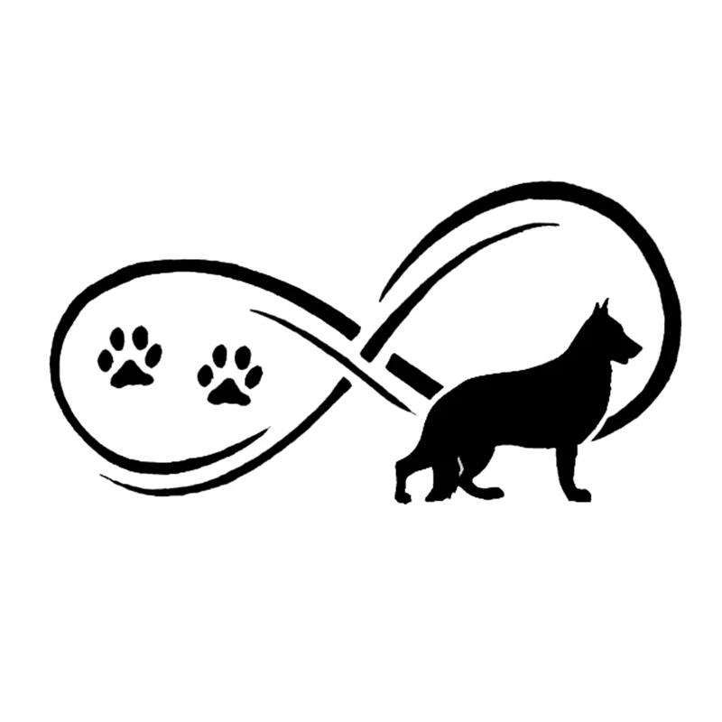 

Funny 3D German Shepherd Dog Paw Prints Car Sticker Automobiles Motorcycles Exterior Accessories Vinyl Decals for Honda Bmw Audi