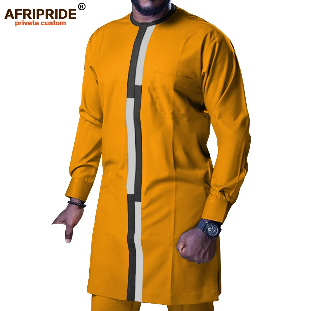 Low Price en`s Shirt Suit African Clothing Dashiki Pants Set Tribal Outfits Wax Attire Ankara Clothes 2 Piece AFRIPRIDE A1916068