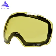 

Only Lens For HXJ20013 Anti-fog UV400 Skiing Goggles Lens Magnet Adsorption Weak Light tint Weather Cloudy Brightening
