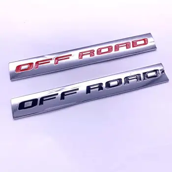 

2Pcs 4x4 off road car sticker auto funny car stickers Sport Pick Up Truck Decor Metal Decal Off Road Car Styling