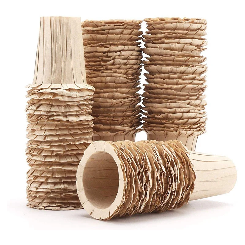 

100 Count Disposable Paper Coffee Filters Cups Carafe Pods Compatible Paper,Compatible for Keurig K Series Pods Coffee Machine