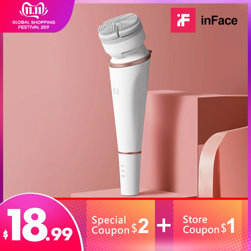 Acheter Instrument Facial de nettoyage en profondeur de Massage de beauté d absorption d ion de Vibration sonique d inface
