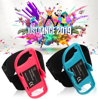 

2019 NEW Wrist Bands for Nintend Switch Just Dance Game Blue and Red (Fit for Thin Wrist - 3.15-7.5 inches Wrist Circumference)