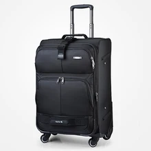 Для мужчин Бизнес 20/24/28 дюймовый мульти-карман Роллинг Чемодан Для женщин Многофункциональный масштабируемый масштабных дорожных чемоданов, высокое качество Дорожная сумка