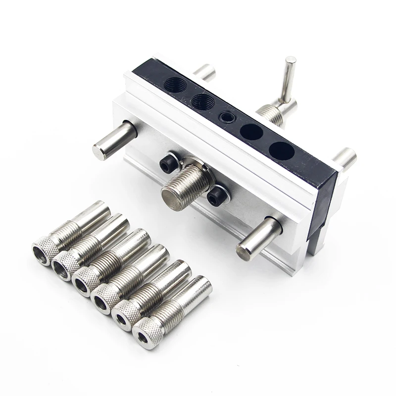 

7 Pcs/ Set Woodworking Doweling Jig Tool Metal Drill Dowel Hole Self Centering Locator Tool Parts