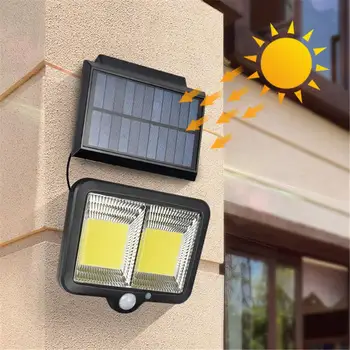 

Outdoor Solar Wall Light Security Lights with Motion Sensor Lights IP65 Waterproof Outdoor Lights for Garden Fence Patio Garage
