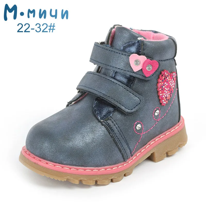 ML9896A-7 MMnun/ботинки для девочек; детские зимние ботинки; модные зимние ботинки для девочек; детская зимняя обувь для школы; Размеры 22-32; ML9898AC - Цвет: ML9896A-7