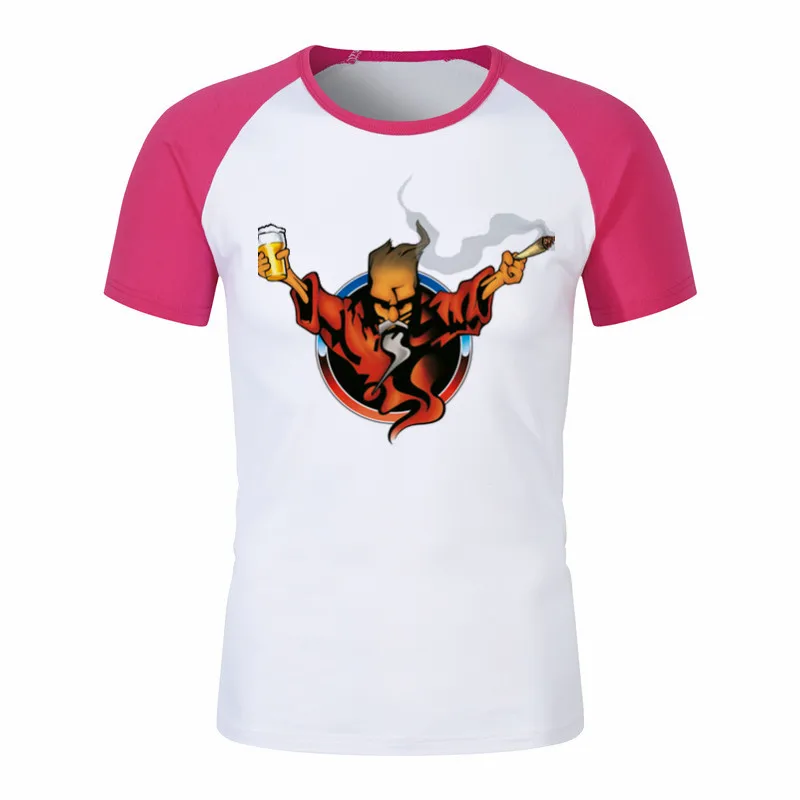 Новые крутые дизайнерские рубашки Thunderdome Hardcore Wizard для взрослых повседневные топы с короткими рукавами футболка мужская футболка простой стиль футболка - Цвет: P1753G-pink