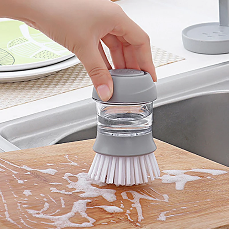 Кухня щетка для мытья посуду пластиковые гидравлический стиральная potbrush щетки для чистки посуда домашняя щетка для чистки инструменты Кухня