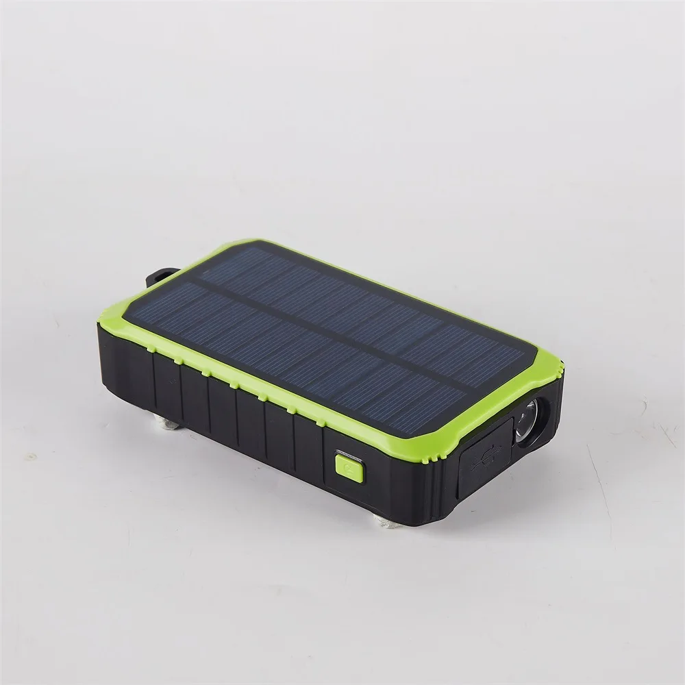 usb battery pack Solar Power Bank 12000 mAh Outdoor Emergency Portable Power Bank LED Lighting Mobile Phone Battery External Auxiliary Charger usb c portable charger