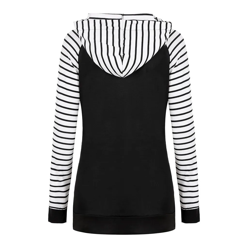 Женская блузка Топы для беременных с карманами, многослойная толстовка с капюшоном для кормления грудью для беременных Повседневный зимний блузка рубашка C850
