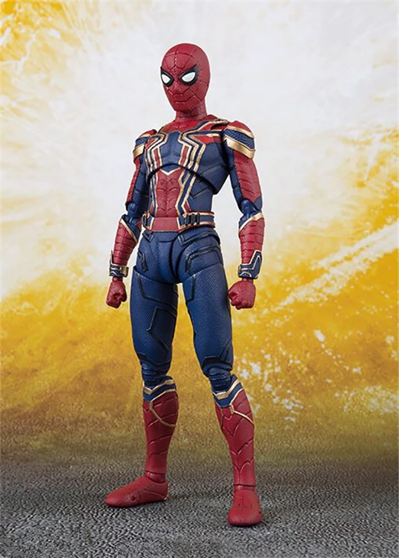 SHF Мстители 4 эндигра Бесконечность война танос Железный Человек-паук звезда нагрузка Marvel Капитан Америка Черная Widow Huk игрушка фигурка