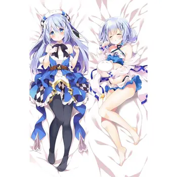 

Anime Dakimakura 2Way 160x50cm Is the Order a Rabbit Chino Kafu Japanese Girl Body Hugging Pillow Case Cover Gift for OTAKU