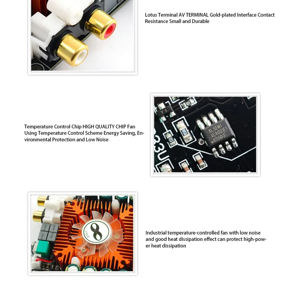 WM-033U усилитель TDA7498E высокой мощности цифровой усилитель мощности плата 2,0 HIFI стерео 160 Вт* 2 Поддержка BTL220W DC12V-36V