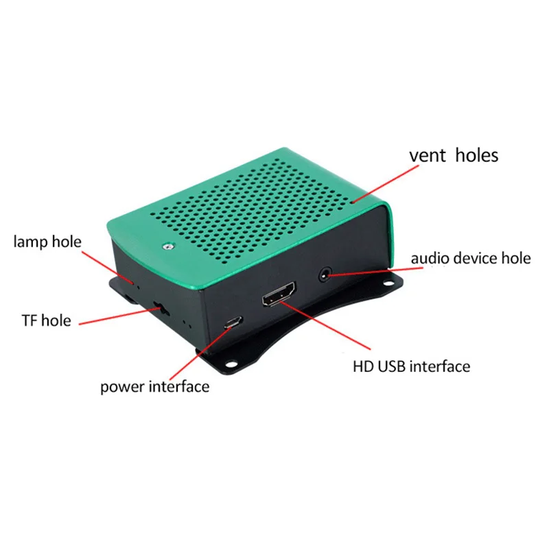 Aokin чехол для Raspberry Pi 3 Model B металлический корпус RPI 3 коробка совместима с Raspberry Pi 3 Model B Plus