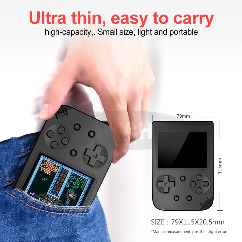 Video Game Console 3.0 inch Color LCD Game Player Built in 500 Games Retro Handheld Game Console for Kids Gift Support TV Output