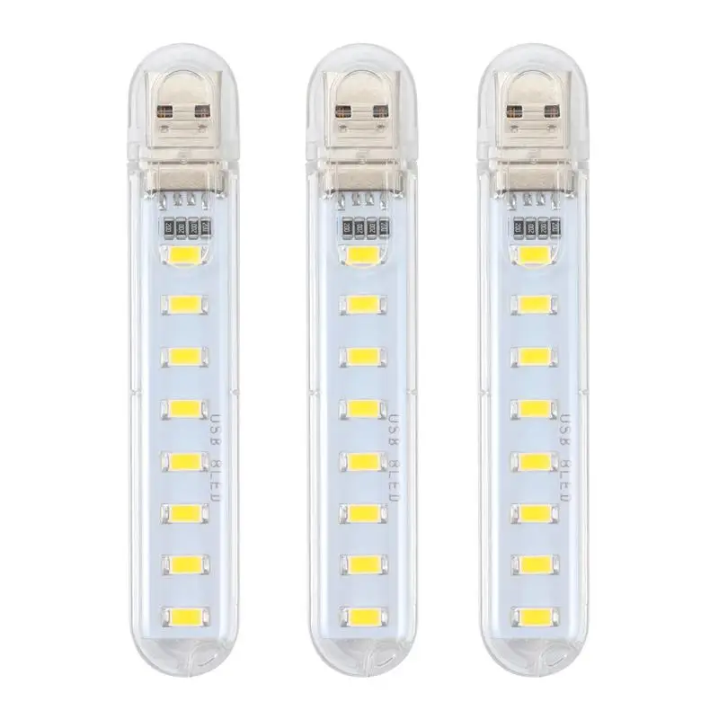 

3 Pcs USB Light Portable Night Lamp Practical USB Charging Light