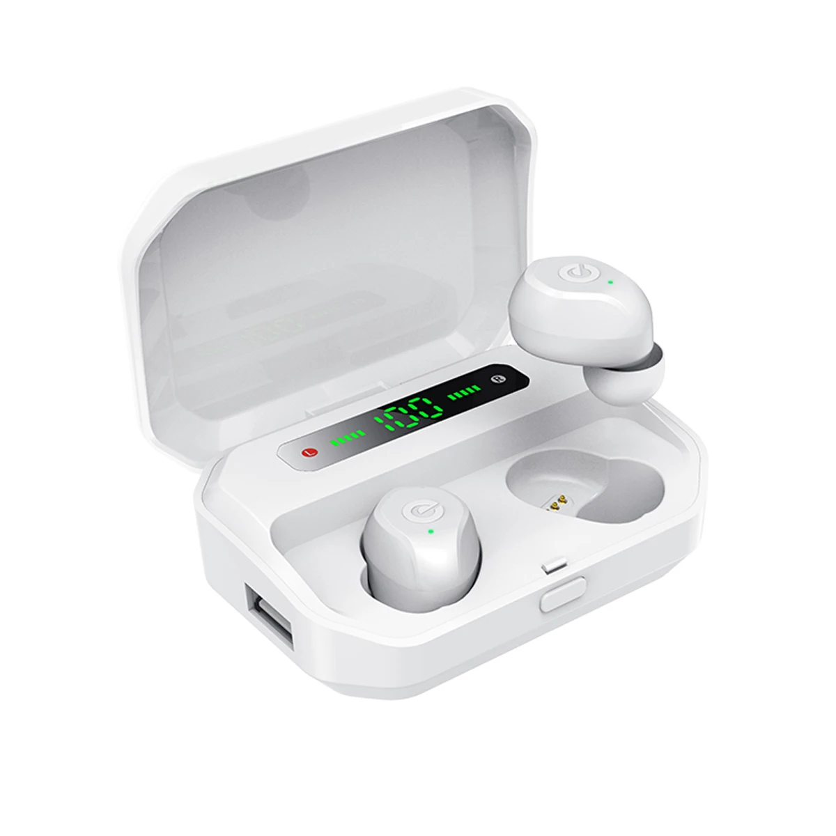 

Bluetooth-гарнитура ZQB P10-XSP 1200 мАч, TWS, Hi-Fi, с микрофоном