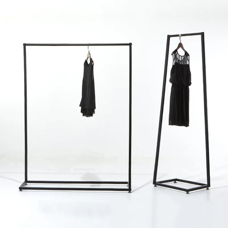 

Men And Women Fashion Shop Iron Art Clothing Rack Wedding Dress Simplicity Display Rack Clothing Store Horizontal Bar-Floor Disp