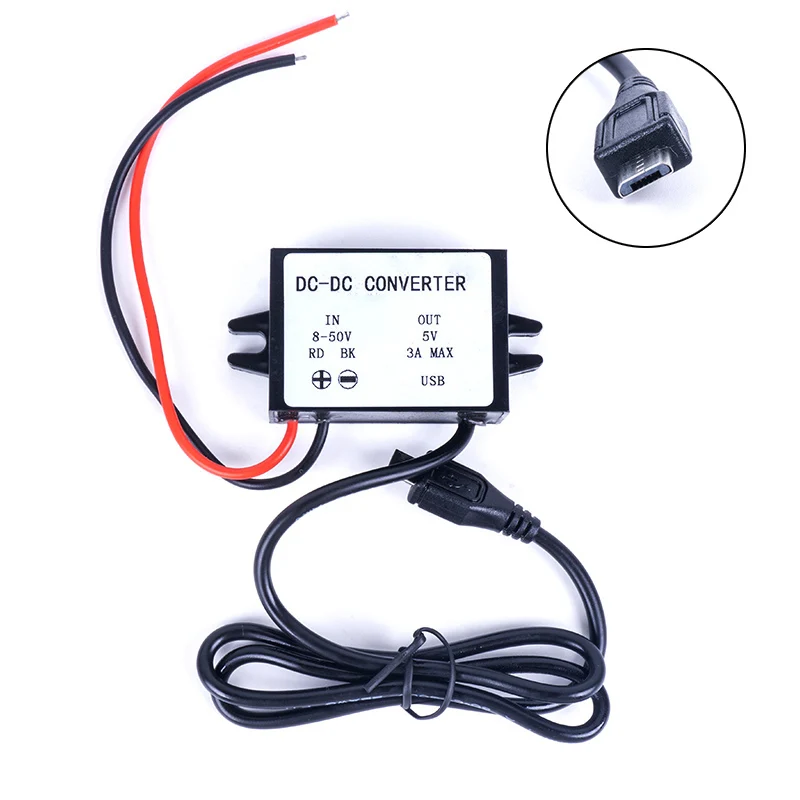 DC Мощность преобразователя 12V 24V 36V 48V (8V-с алюминиевой крышкой 50В) до 5V 3A модуль ldo