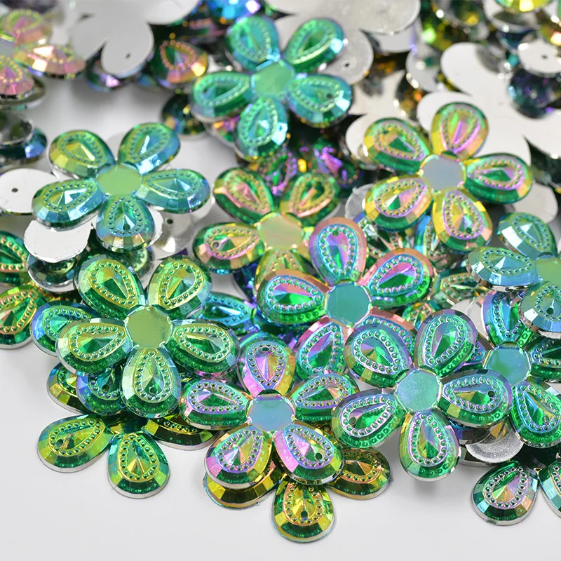 30mm-Big-Size-Sewing-Rose-AB-Flowers-Acrylic-Rhinestones-Flatback-Gems-Sew-On-Strass-Mix-Color (3)