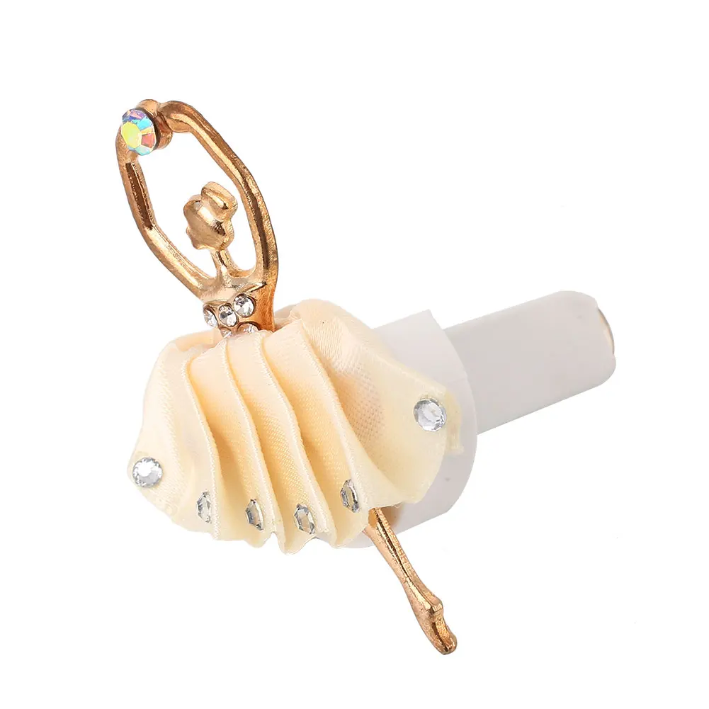 Perfume Clip Air Freshener Universal Perfume Base Clip Fragrance Decor Dancing Girl Multicolor Premium - Color Name: beige