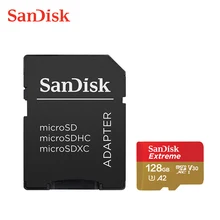 Aliexpress - Original SanDisk Extreme Micro SD Card 64GB 128GB 256GB Trans Flash Memory Card U3 A2 SDXC V30 TF Card Microsd For Phone/Camera
