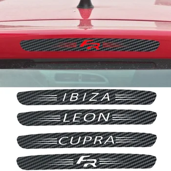 

Carbon Fiber Stickers Decals High Mounted Stop Brake Lamp Light Car Styling For Seat Leon 2 FR and Cupra