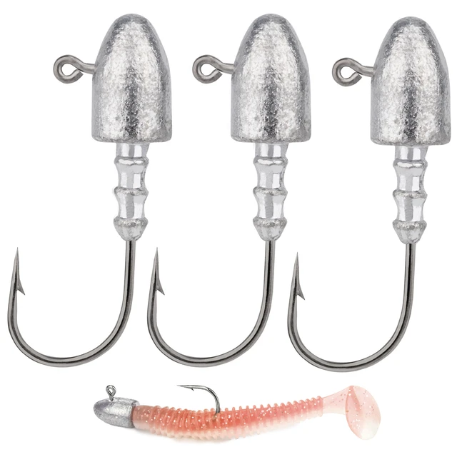 Carbon Steel Lure Bait Holder  Baitholder Fishing Hooks Worm - 10pcs/box  Barbed - Aliexpress