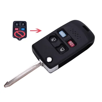 

Flip Fob Shell For Ford Crown Victoria Escape Expedition Explorer Sport Trac 4 Buttons Folding Remote Key