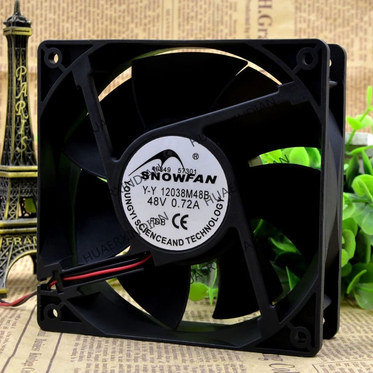 Новый Y-Y 12038M48B 48V 1203812 см 0.72A (12 см) защиты электродвигателя Вентилятор охлаждения |