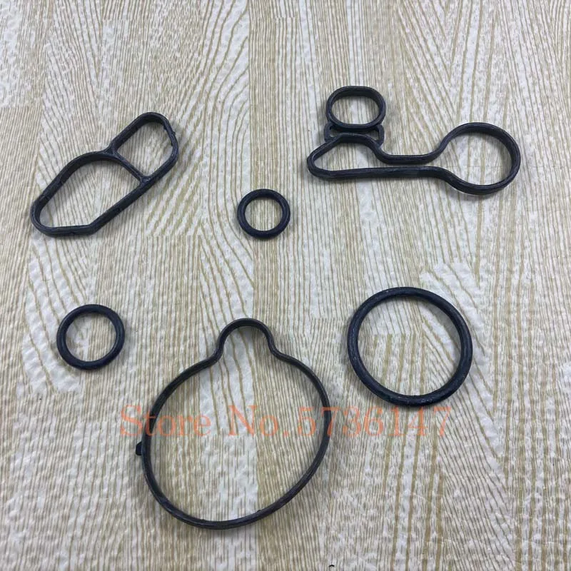 6PCS/Set Oil-Cooler Gaskets ON:55566784 55565385 55568536 55568539 Fit For Chevrolet Cruze Sonic Trax Encore 1.4T Astra oil cooler gasket