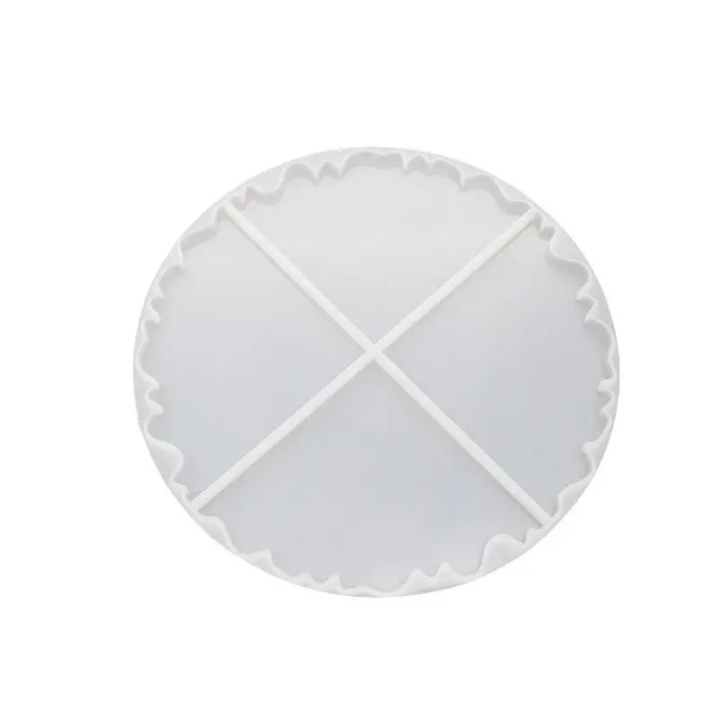 

Irregular Wave Round Coaster Silicone Resin Mold Epoxy Resin Jewelry Making