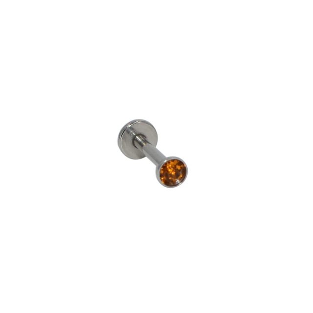 16g 1.5-3mm AAA Zircon Labret Lip Bar Stud Piercing 16 Gauge Stainless Steel Cartilage Ear Tragus Stud Piercing Earring