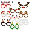 9pcs Santa Claus Xmas Tree Elk Glasses Frame Merry Christmas Glasses Photo Prop Christmas decorations new year Navidad kids gift ► Photo 1/6